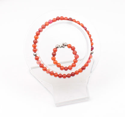 Carnelian Bracelet & Ring set