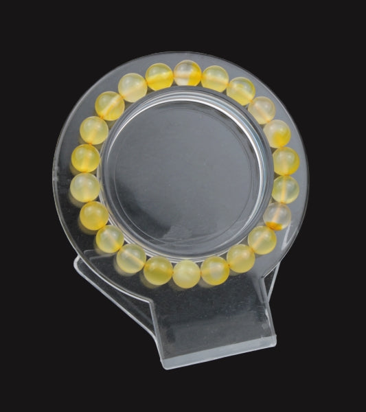 Yellow Agate Crystal Beads