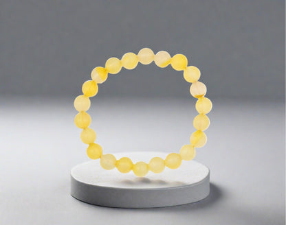 Yellow Agate Crystal Beads