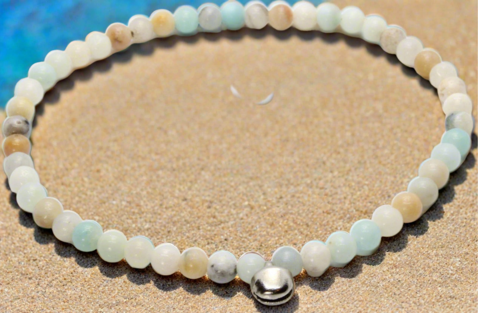 Caribbean Amazonite Ankle Bracelet