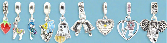 Sterling Silver Dangly Charms