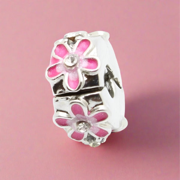 Pink Flower Stopper Spacer