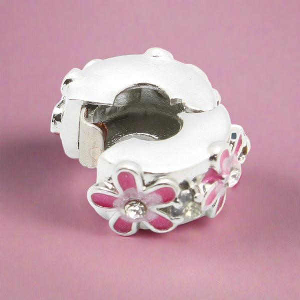 Pink Flower Stopper Spacer