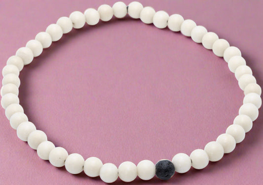 White Coral Ankle Bracelet