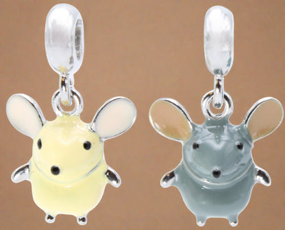 Yellow Mouse & Gray Mouse Charm