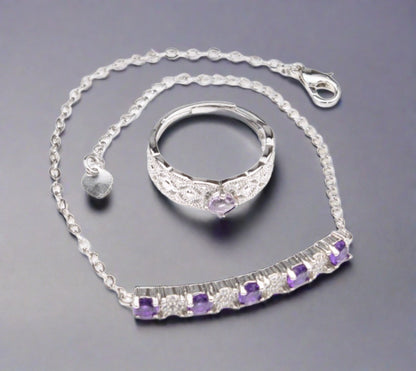 Amethyst and Zircon Set