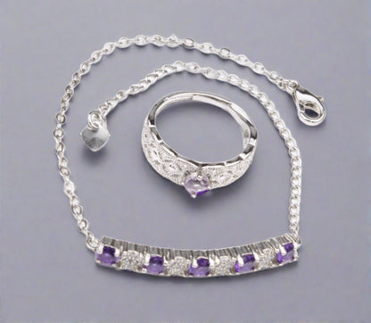 Amethyst and Zircon Set