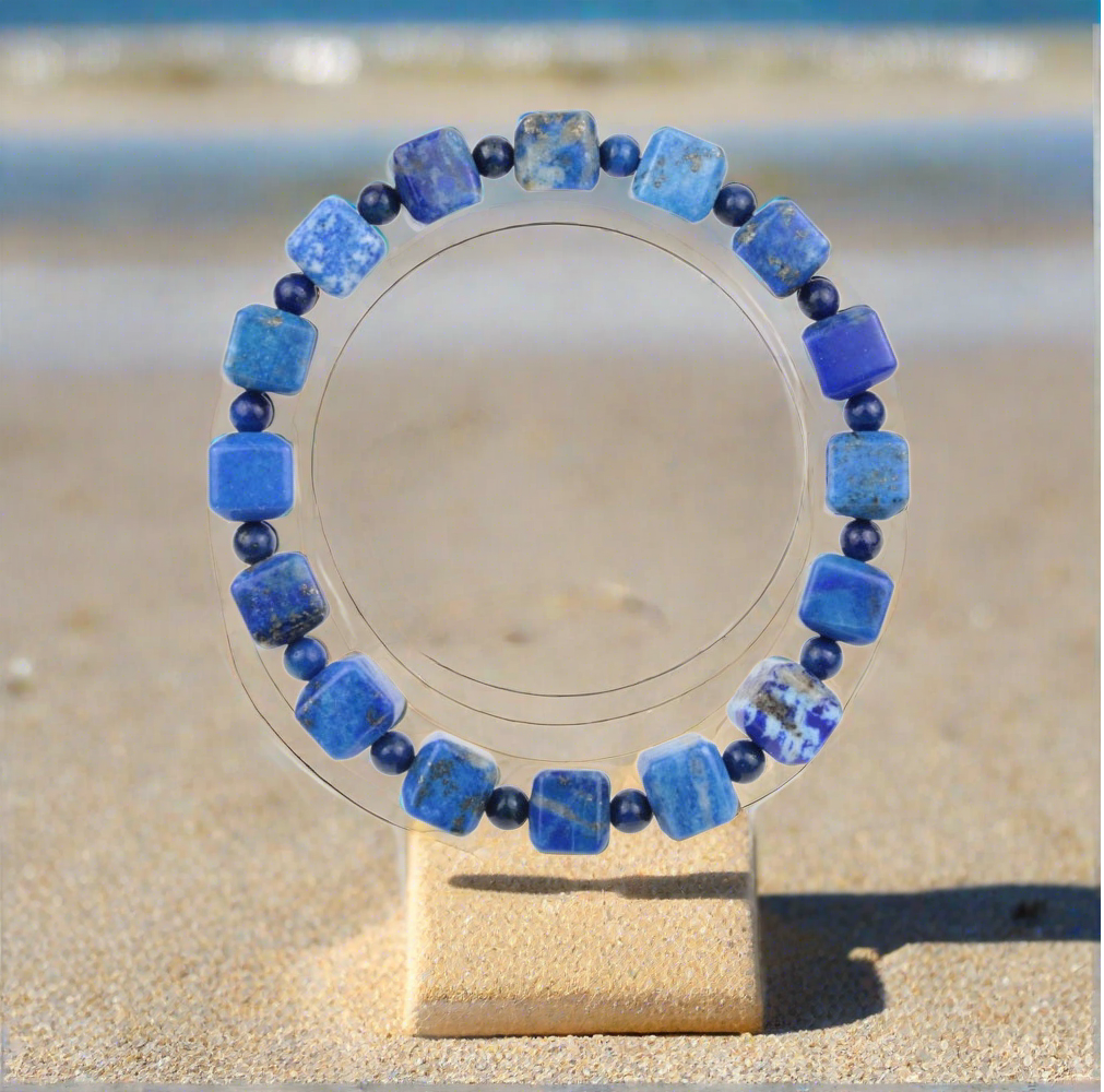 Lapis Luzuli Cube bracelet