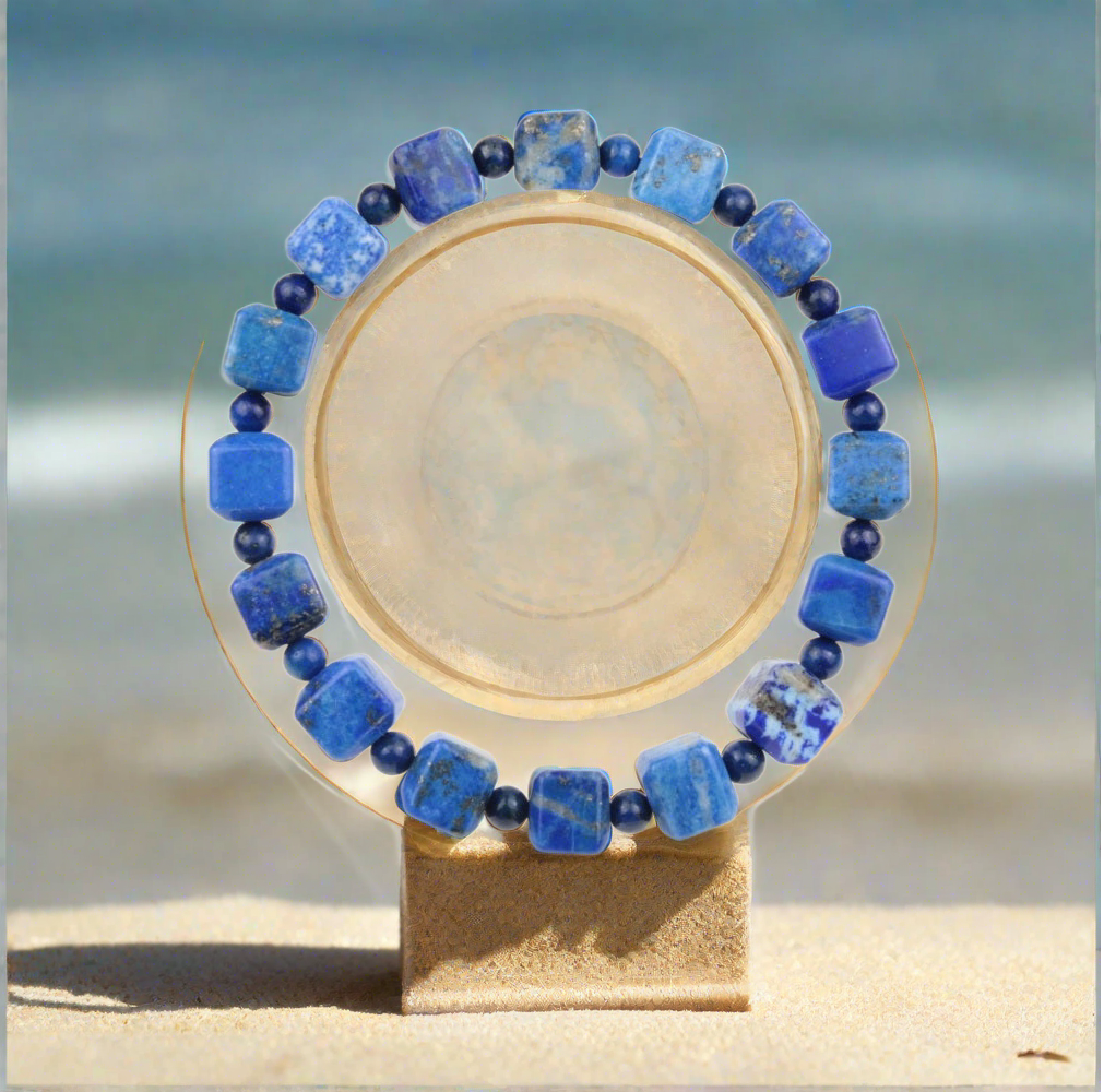 Lapis Luzuli Cube bracelet