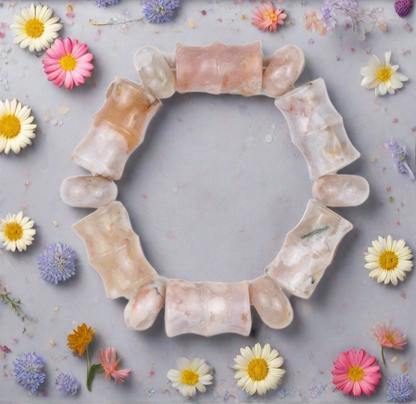 Flower Agate Bracelet