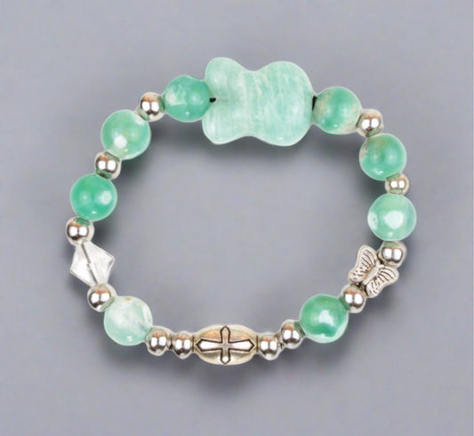 Green Aventurine Bunny Bracelet