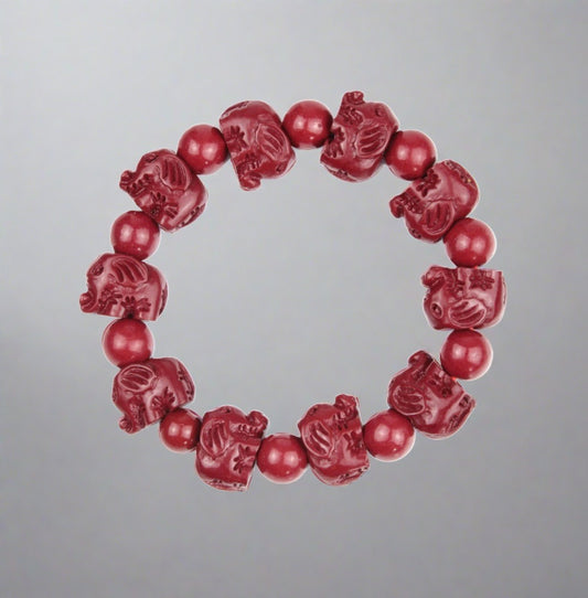 Kids Cinnabar Elephant Bracelet