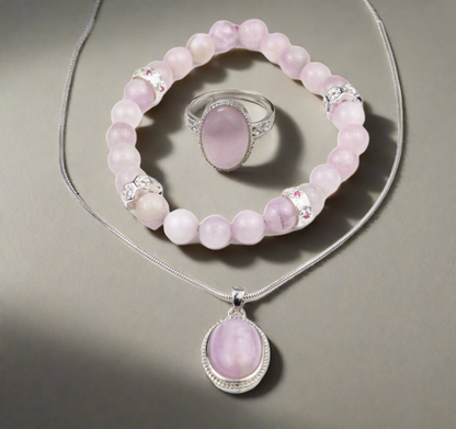 Kunzite Crystal Set