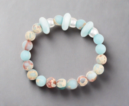 Larimar and Shoushan Crystal Set