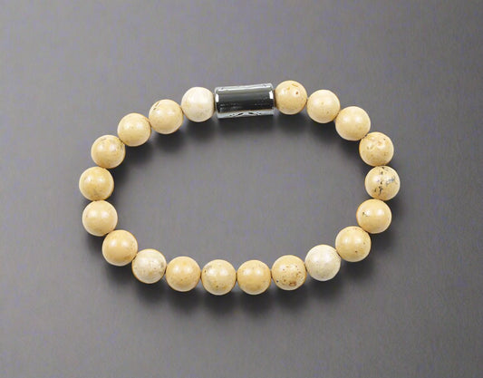 Men's Yellow Jasper Bracelet