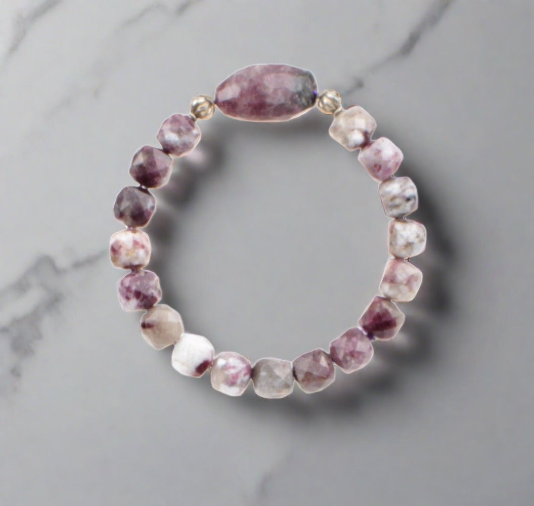 Plum Tourmaline Bracelet