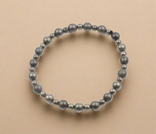 Pyrite Bead Bracelet