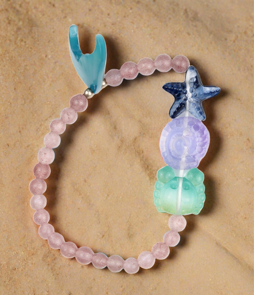 Strawberry Quartz with Sea Creatures